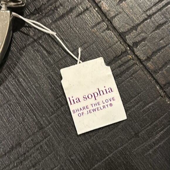 Lia Sophia Chromatic Ocean Blue Medium Stretchable Bracelet Crystal Classy - Picture 3 of 9